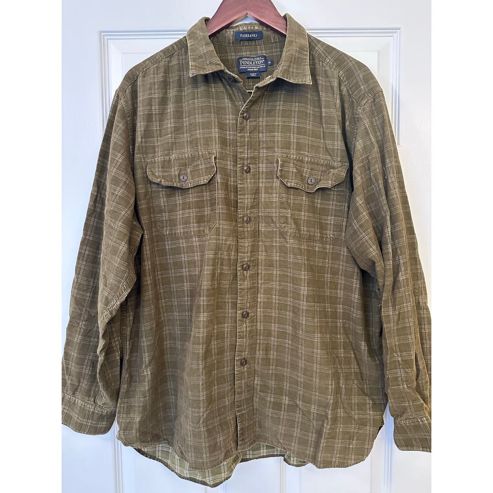 Pendleton Fairbanks Double Cloth Button Front Shi… - image 1